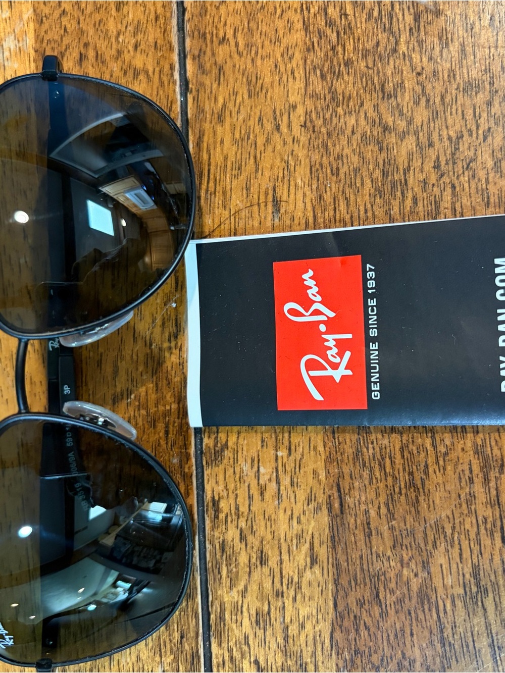 Ray-Ban Sunglasses with Dark Gray Lenses